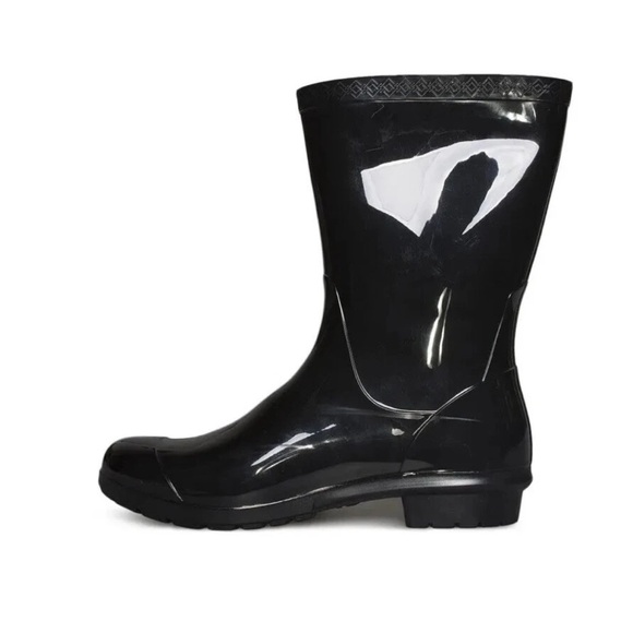 UGG SIENNA Black Rain Boots SIZE 10 NEW - Picture 4 of 4